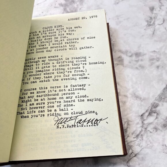 Window Toward The Mountain by N. W. Farrior Poetry Collection Poems Hardcover - Picture 7 of 11